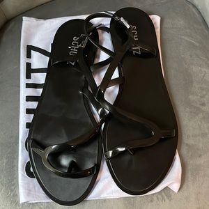 Lightly used Schulz jelly like sandals.